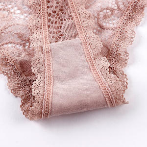 Ropa Interior Sexy para Mujer, Shorts <span class=keywords><strong>de</strong></span> <span class=keywords><strong>Encaje</strong></span>, Cintura en V, Transpirable, Bragas Cheeky, Boyshorts - Product Image 3