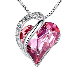 Joyería <span class=keywords><strong>de</strong></span> moda hermoso infinito amor piedra natal corazón cristal colgante cumpleaños joyería regalos para mamá <span class=keywords><strong>y</strong></span> amante - Product Image 4