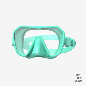 หน้ากากดำน้ำสำหรับผู้ใหญ่แบบไร้กรอบซิลิโคน กันน้ำ ปริมาตรต่ำ กระจกนิรภัย สำหรับดำน้ำลึก ดำน้ำตื้น และดำน้ำสน็อกเกิล - Product Image 5