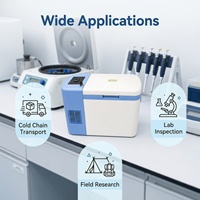 Congélateur à compresseur Orion -86 25L à double alimentation AC/DC, structure antichoc, dégivrage automatique pour le transport routier de produits biologiques