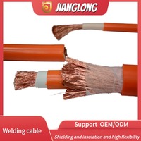Cable de Soldadura de Cobre de Núcleo Único para Energía Eléctrica Jianglong, Cable de Conexión Interna para Soldadura, Cable para Transformador de Soldadura