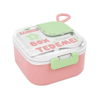 Ensemble de bols pour aliments complémentaires mignons pour nouveau-nés et enfants, bol en acier inoxydable à motif de dessin animé, cuillère pour bébé, ciseaux, vaisselle, boîte à lunch pour bébé