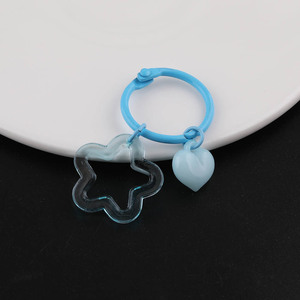 Anillo Transparente en Forma de Estrella para Libros, Colgante Metálico Colorido DIY para Bolsos, Accesorio de Joyería, Tamaño Mediano, Colores Aleatorios - Product Image 4