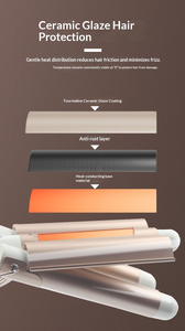 Fer à onduler automatique compact 22 mm à triple baril avec logo personnalisé, outil de coiffure à température réglable - Product Image 2