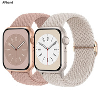 Bracelet en nylon tissé pour Apple Watch S10, 38 mm/49 mm, fermeture à pression, bracelet tendance