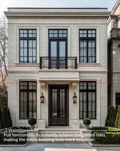 Lignes décoratives EPS spécialisées pour une utilisation <span class=keywords><strong>en</strong></span> génie civil extérieur. Colonnes d'angle personnalisables pour les halls d'entrée des villas - Product Image 3