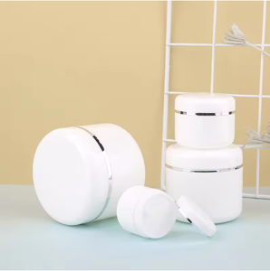 White Matte <b>Plastic</b> Cosmetic <b>Jars</b> Screw Top Cylinder Shape PP Material Empty Containers for Face Body Cream 20g 30g 50g - Product Image 6