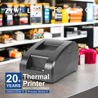 Impresora de Recibos ZYWELL para Sistema POS, Impresora Térmica de Facturas de 58 mm para Pequeños Negocios y Supermercados