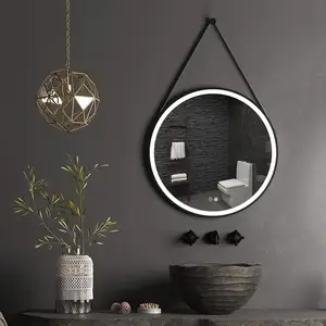 Appendere corde su pareti di varie dimensioni luci a LED circolari decorazione semplice piccolo spazio in famiglia bagni specchietti per il trucco