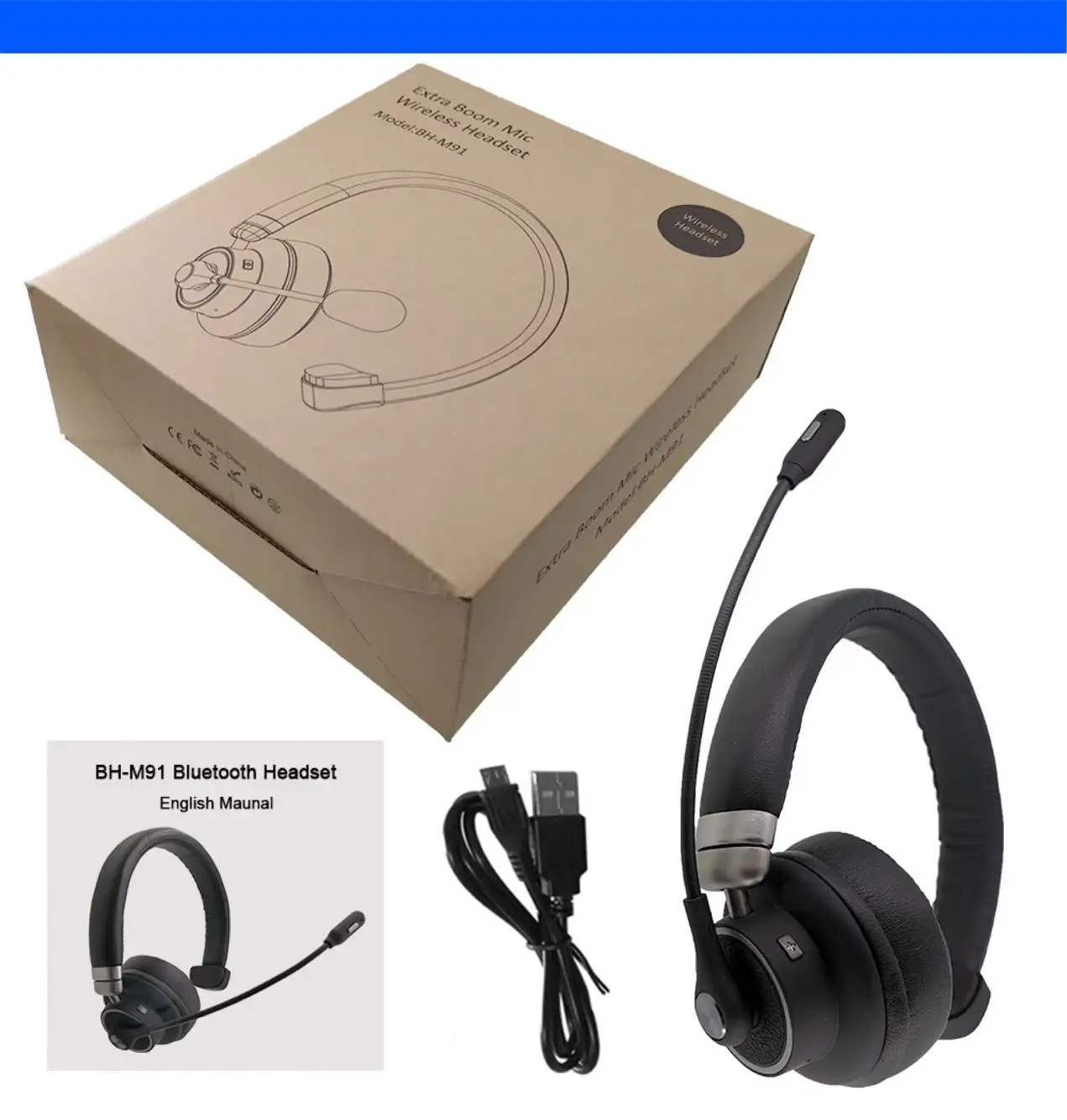 2022 GONEWFLY Hot Selling Trucker Headphones Denoise Headset 3.5Mm Earphone Headband With Microphone Headset Wholesale