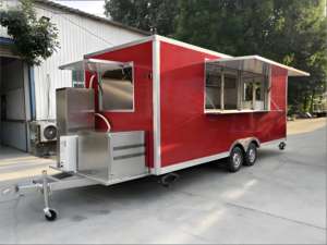 Camión de Comida para Parejas <span class=keywords><strong>con</strong></span> Dos Estaciones de Trabajo, Almacenamiento Compartido y un Pequeño Área de Descanso para Negocios de Comida Callejera Familiares - Product Image 1