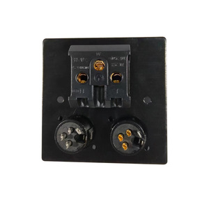 Jinsanhu 86 Type <b>Power</b> <b>Socket</b> Panel Aluminum Alloy Dual Audio Jack With <b>Usb</b> Charging Port For Home Wall Installation - Product Image 3