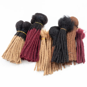 Ciocche Cheveux Naturels capelli umani intrecciati all'ingrosso 100% capelli umani <span class=keywords><strong>Rasta</strong></span> Dreadlocks Extension Loc capelli umani - Product Image 1