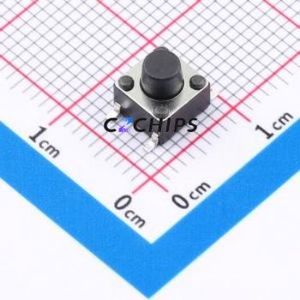 BTS0D0031EBG00 Tactile Switch SMD-4P,6x6mm Switch Round Button 1.8N Vertical Mount 6mm - Product Image 1