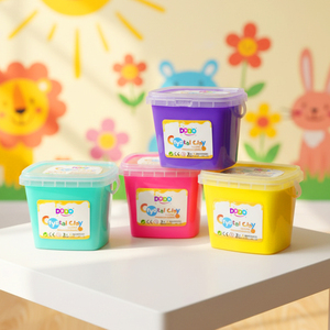 ชุดทำสไลม์ DODO สำหรับเด็ก กลิ่นผลไม้ฟูฟ่อง สีรุ้ง 24 สี ดินน้ำมัน DIY ของเล่นเด็ก ขายตรงจากโรงงาน - Product Image 1