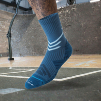 Chaussettes de sport professionnelles pour hommes, hiver, décontractées, basketball, course à pied, personnalisables, rembourrées, absorbant la transpiration, design sportif, bordure/semelle