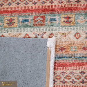 Tappeto in Stile Turco con Design Astratto di LandScopeTech, Tessuto a Macchina in Poliestere, Antiscivolo e Ipoallergenico per Soggiorno - Product Image 6