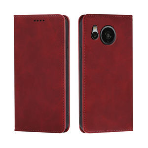 Étui portefeuille en cuir de luxe avec fente pour cartes et fermeture magnétique pour téléphones mobiles Sharp A201SH V6 704SH 707SH Sens7 8 <span class=keywords><strong>Plus</strong></span> <span class=keywords><strong>R8</strong></span> Wish 3 - Product Image 5