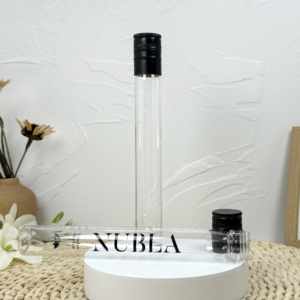 Tube en verre transparent de qualité alimentaire avec bouchon à vis fourni en usine pour un stockage sûr - Product Image 3