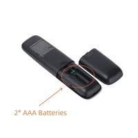 Nouvelle Arrivée 2026 Télécommande 45 touches noire avec prise en charge du LOGO, compatible Maison Intelligente, BLE/IR/RF, Commande vocale et Voyant LED pour TV, Fabricant