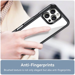 <span class=keywords><strong>Cover</strong></span> rigida posteriore <span class=keywords><strong>trasparente</strong></span> Tpu Pc per <span class=keywords><strong>iPhone</strong></span> 15 14 13 12 11 Max custodia per telefono cellulare ibrido per <span class=keywords><strong>iPhone</strong></span> <span class=keywords><strong>trasparente</strong></span> 15mm paraurti - Product Image 6