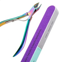 Kit de Manucure Professionnel en Acier Inoxydable pour Femme – Repousse-cuticules, Lime à Ongles, Polissoir, Éliminateur de Peaux Mortes, Soin et Nettoyage des Ongles