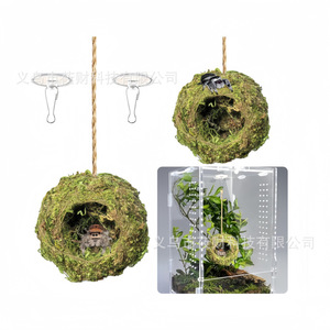 Nascondiglio per Ragni Saltatori, Casetta Artigianale in Muschio Naturale per Rettili, Decorazione per Terrario di Ragni - Product Image 4