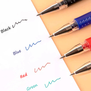 Set di 4 <span class=keywords><strong>Penne</strong></span> Neutre a Punta Fine da 0,5mm con Ricariche Sostituibili per Lunghe Sessioni di Scrittura - Product Image 3