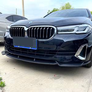 Bmw Front Bumper Lip Splitter Carbon Fiber Texture G30 G31 2021+ 520i 525i 530i Amp Z - Product Image 2