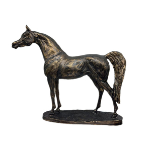 Weivista Antieke Bronzen Hars Arabische Paardenbeeld Sculptuur Spelshow Award Trofee - Product Image 1