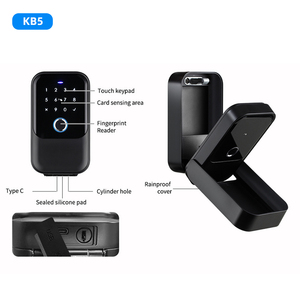 IP65 Waterproof Outdoor Wall Mount Zinc Alloy Smart Key Storage <b>Lock</b> <b>Box</b> With TTlock App Fingerprint Passcode IC Card Key Unlock - Product Image 4