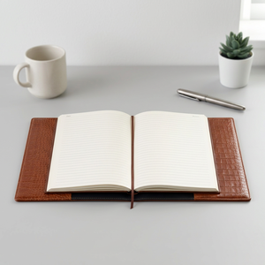 Luxury Crocodile Pattern PU <strong>Leather</strong> Book <strong>Cover</strong> Custom Embossed Logo Hardcover <strong>A5</strong> <strong>Notebook</strong> Planner <strong>Cover</strong> - Product Image 5