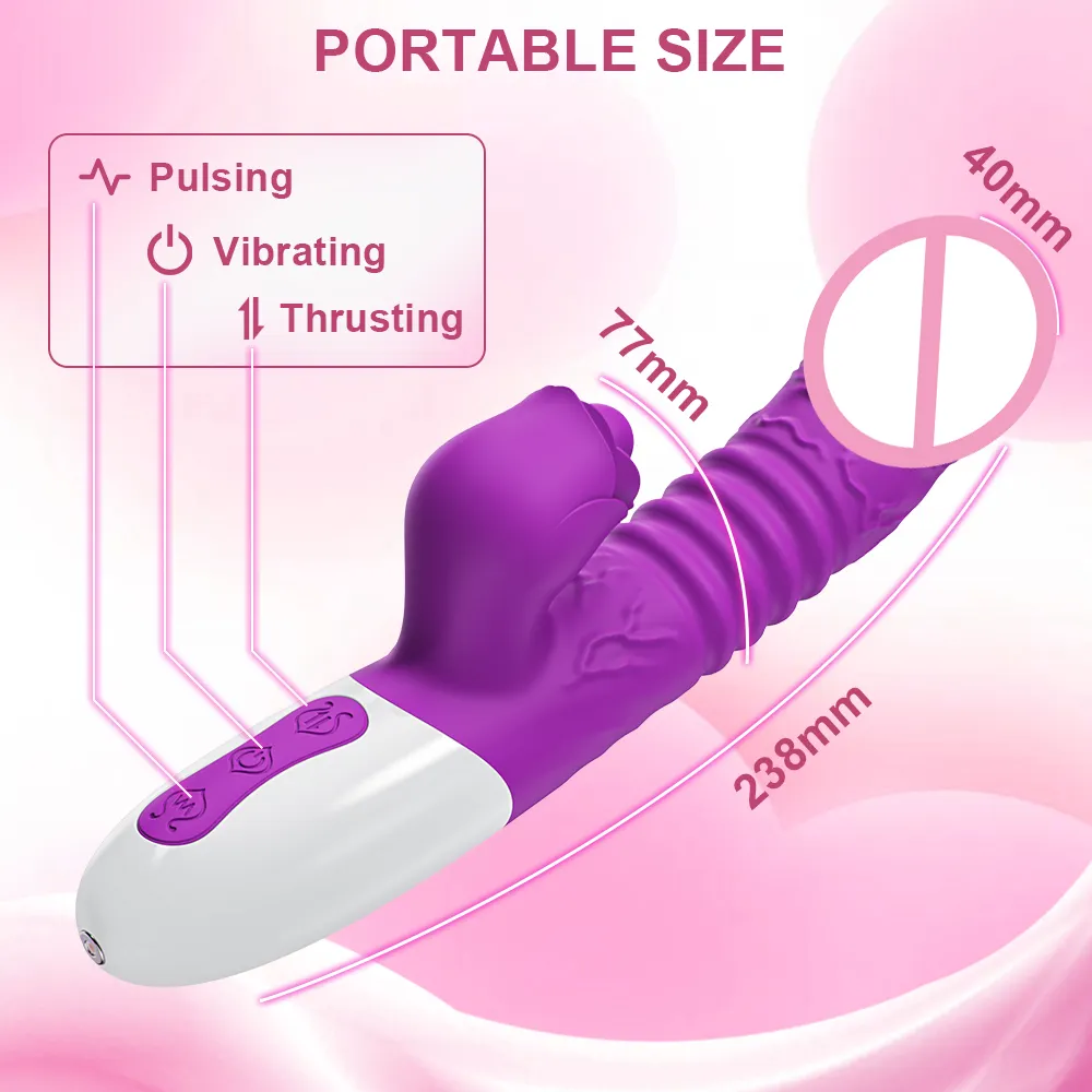 Inserto all'ingrosso vibratori pulsanti per Vagina stimolazione G-spot spinta realistico Dildo coniglio vibratore per le donne