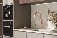 Robinet de cuisine moderne 2026 avec douchette extractible, eau chaude et froide, pour évier