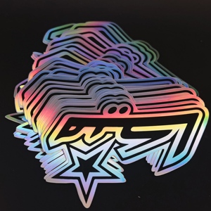 Benutzer definierte gedruckte 3D Anime Holo graphic <span class=keywords><strong>Sticker</strong></span> Labels Neue Designs mit Logo Laser für die Verpackung - Product Image 1