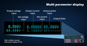 เมทริกซ์30A 600W 80V ปรับได้แหล่งจ่ายไฟ DC สำหรับการบำรุงรักษาระบบอิเล็กทรอนิกส์ในห้องปฏิบัติการ - Product Image 6