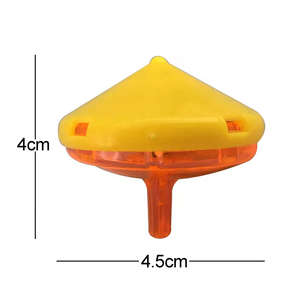 Date Pop Enfants Enfants Garçons Filles Acrylique Spinner Gyro 5cm 2 Pouces Surprise Oeuf Capsule Jouet Coloré Cristal Toupie Jouet - Product Image 6