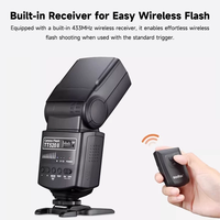 Flash para Cámara Godox TT520II con Señal Inalámbrica Integrada + Disparador de Flash para Cámaras DSLR Canon, Nikon y Olympus