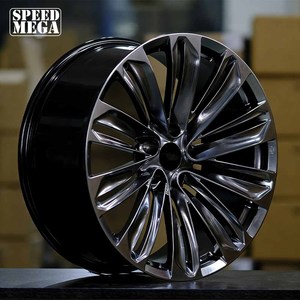 Jantes multi-branches BMF gris teinté noir brillant, jantes de remplacement légères de 19 à 22 pouces, jantes forgées en alliage pour BMW X6M - Product Image 3