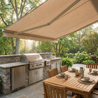 Auvent pliant rétractable pour extérieur, protection UV, imperméable, abri contre la pluie pour jardin et balcon