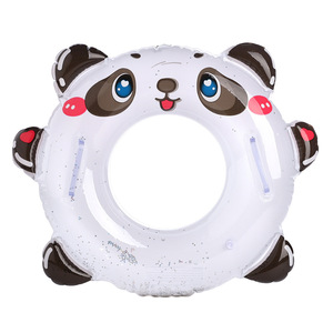 Xiaolu Children's Sequined Panda Swimming Ring With Handles <b>Inflatable</b> Underarm <b>Float</b> For Pool Water Park - Product Image 4