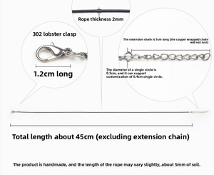 1.5/2mm Tự làm tôm hùm Clasp Vòng cổ với dây da màu đen Mặt dây chuyền dây mới lạ sáp dây phụ kiện cho đồ trang sức - Product Image 6