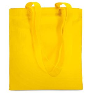 Bolsa de Tela No Tejida Promocional de Bajo Costo con Logotipo Personalizado, Diseño Circular con Impresión Digital y Asa en Forma de W para Uso Diario - Product Image 2