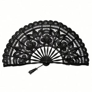 Eco-Friendly Bridal <b>Hand</b> <b>Fan</b> for Weddings Carved Bamboo Lining Souvenir for Promotions - Product Image 3