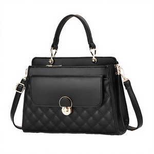 Sac à main décontracté QAZA 2024 pour femme en cuir PU de luxe avec bandoulière en PVC, imperméable, avec fermeture éclair et rivets décoratifs, vente en gros - Product Image 2