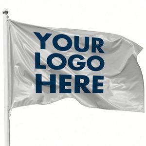 ธงโพลีเอสเตอร์พับได้สำหรับกิจกรรมกลางแจ้ง ขนาด 3x5 ฟุต พิมพ์ลายดิจิตอลสองด้าน ออกแบบโลโก้ได้ตามต้องการ - Product Image 1