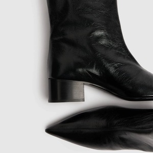 Stivaletti da <span class=keywords><strong>donna</strong></span> in vera pelle importati in pelle di vitello di alta qualità personalizzati per <span class=keywords><strong>donna</strong></span> stivaletti ortopedici - Product Image 3