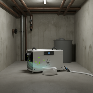 Deshumidificador Lubair de 145 Pint para Espacios Reducidos y Sótanos con Control Electrónico y Refrigerante R410A - Product Image 2