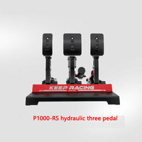 Simagic P1000-RS Ensemble de Pédales Hydrauliques et Non-Hydrauliques pour Jeux de Course Vidéo, Pédales en Plastique Simulant le Modèle P1000