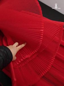 ผ้าตาข่ายจีบเล็กๆ แข็งแรง สำหรับฉากหลังเวที ผ้าตาข่ายสำหรับงาน DIY ตัดเย็บเสื้อผ้าแฟชั่น ผ้าสำหรับนักออกแบบ - Product Image 2